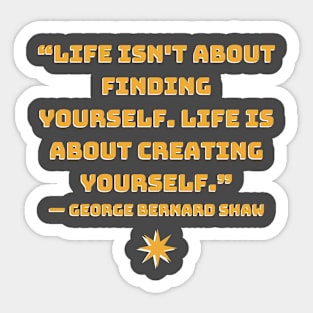 quote George Bernard Shaw Sticker